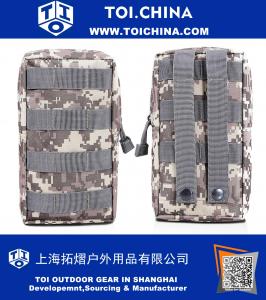 Tactical Pouch Small Military Bag Molle Gear [Impermeable] Nylon EDC Utility Gadget Cremallera Cintura Pack Wallet Holster Holder Cubierta de bolsillo para chaleco de mochila Teléfono GPS Camera Outdoor Camping